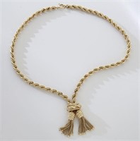 Hammerman Brothers 14K gold rope chain necklace