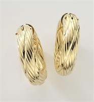 Roberto Coin 18K yellow gold hoop earrings