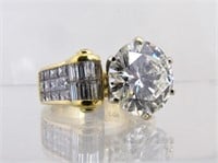 FEATURED:  18K Yellow Gold Diamond Ring, 7.5CT+