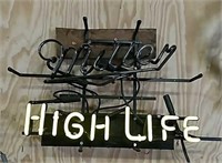 Miller High Life neon sign