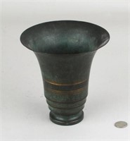 Carl Sorensen Arts & Crafts Bronze Vase