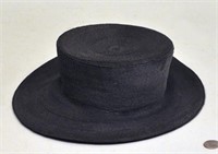 Black Straw Children's Hat