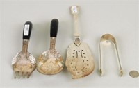 Group Coin & Sterling Silver Serving Utensils