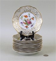 Set Eleven Continental Transfer Decorated Plates