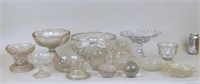 Group Clear Pressed Glass Items