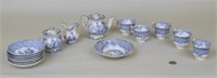 Miniature Child's Staffordshire Tea Set