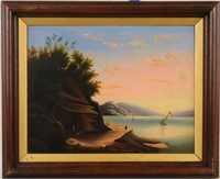 Hudson River School "Sybil's Cave" O/C