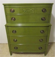Retro Painted Chest of Chest Dresser