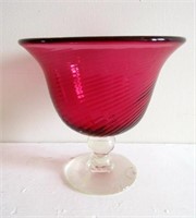 Antique Cranberry Glass Vase
