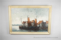 Vintage Original Ship Painting - Burgy