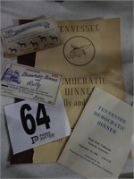 TENNESSEE DEMOCRATIC MEMORABILIA CIRCA 1958-59