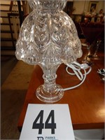 CRYSTAL GLASS LAMP 10"