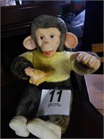 VINTAGE PLUSH/RUBBER CHIMP MADE IN COMMONWEALTH