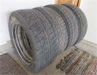 Set of Snow Tires with Rims
