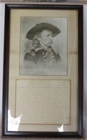 14Photograph of General Custer w/letter