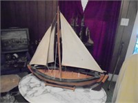 Wooden Model Sail Boat