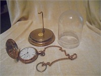 Illinos Watch Co Pocket Watch with stand