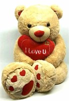 Oversized Teddy Bear w/ Hearts