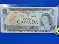 1973 Canadian 1$ Bill