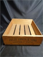 Vintage Felix Costa & Sons Wooden Box