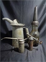 4 pc Vintage Oil and Grease Items