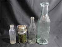 4 Different Vintage Glass Lot