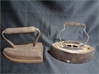 2 Vintage Cast Irons