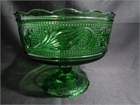 Green Glass Bowl