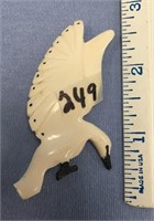 2 1/2" bone cormorant pin by Robert Kokuluk   (g 2