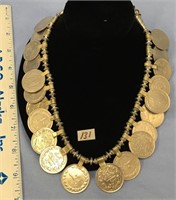 Approx. 19" long necklace made out of various fore