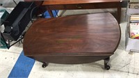 Nice solid mahogany Henkel Harris drop leaf