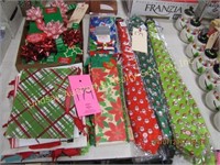 Group of Christmas: ties, gift bags, bows & other