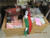 2 boxes of Christmas: napkins, plates, cups,