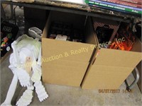 2 boxes of Halloween decor & party supplies,