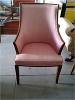 Pink Highback Parlor Chair