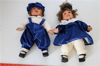 Boy and Girl Doll in Blue Outfits