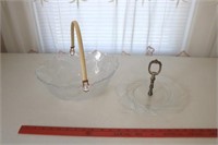 Two Glass Decorator Items