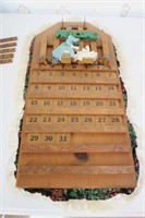 Country Themed Wooden Perpetual Calendar
