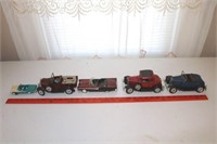A Selection of Vintage Die Cast Metal Cars