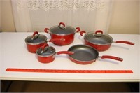 9 Piece Pioneer Woman Cookware Set
