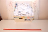 Box Lot of Misc. Flannel Bed Sheets