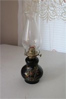 Oil Lamp with Floral Pattern on Base