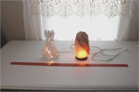 Angel Lamp and Himalayan Salt Lamp