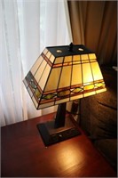 Desk Lamp with Electrical Outlets at Base