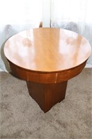Round Art Deco Wood Table