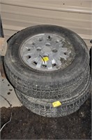 2PC MASTERCRAFT 185/70/13 TIRES AND WHEELS