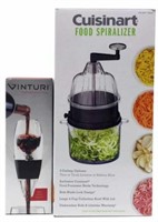 Cuisinart Food Spiralizer & Vinturi Wine Aerator