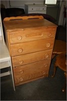5 Drawer Wooden Dresser 29 x 18 x 45H