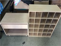 One cabinet and shelf