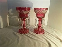 Two Pink Vases